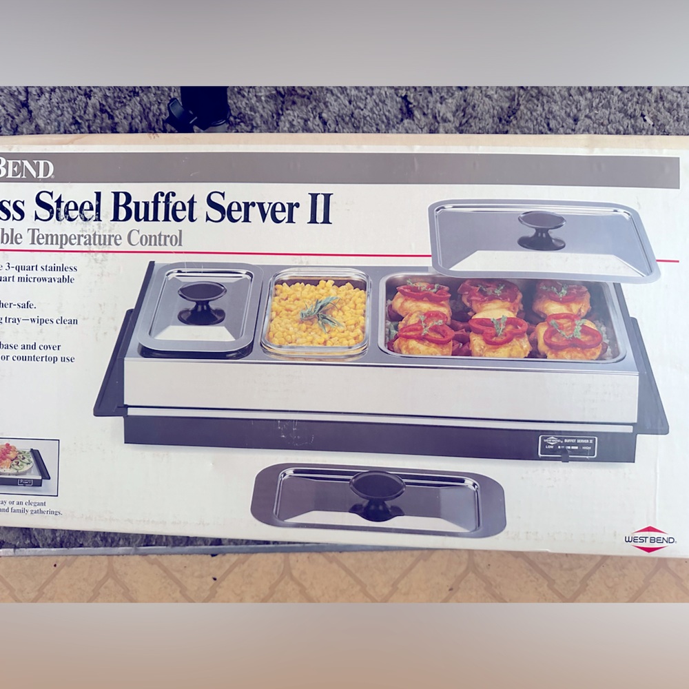 Westbend stainless steel electric buffet.